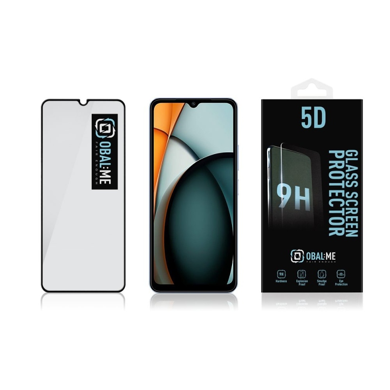 CSOMAG:ME 5D edzett üveg Xiaomi Redmi A3 Fekete