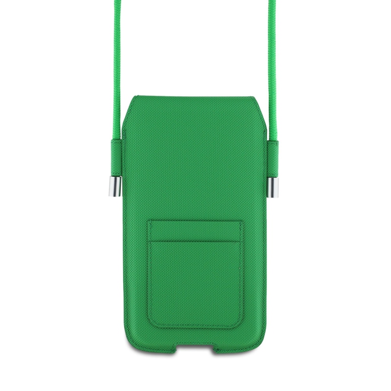 Lacoste PVC Iconic Petit Pique telefon zseb XL zöld