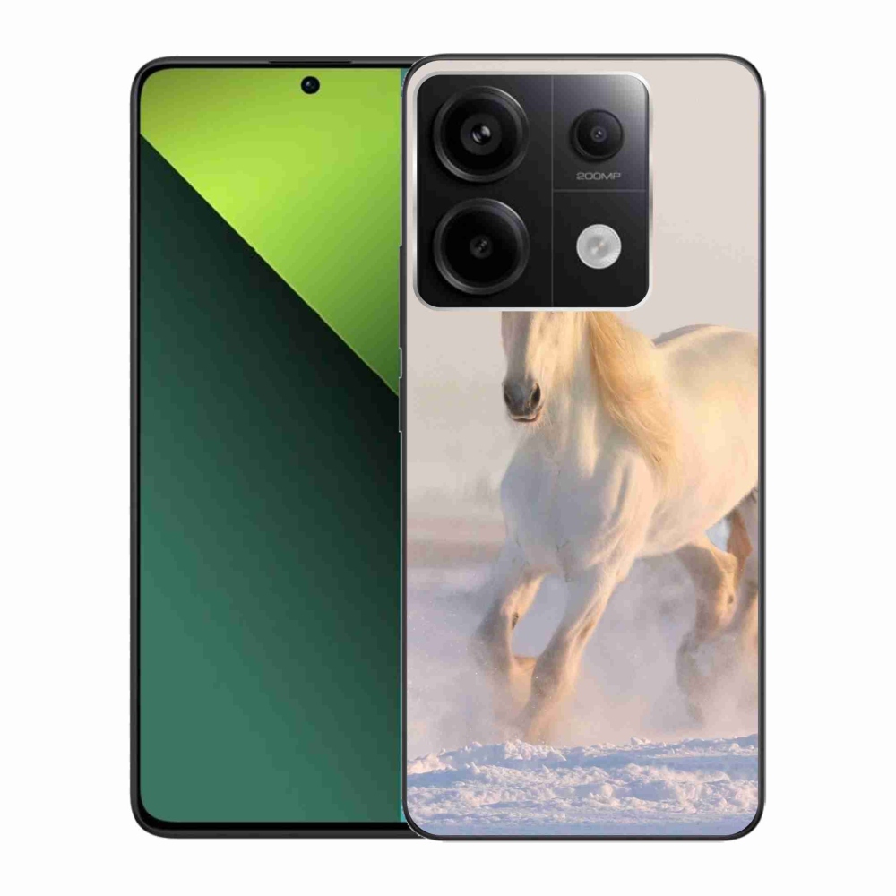 Gél tok mmCase a Xiaomi Redmi Note 13 Pro 5G/Poco X6 5G számára - ló a hóban