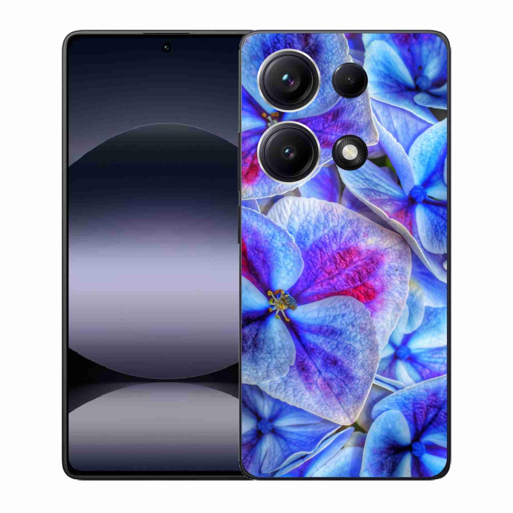 Gél borító mmCase a Xiaomi Redmi Note 14S-hez - kék virágok 1