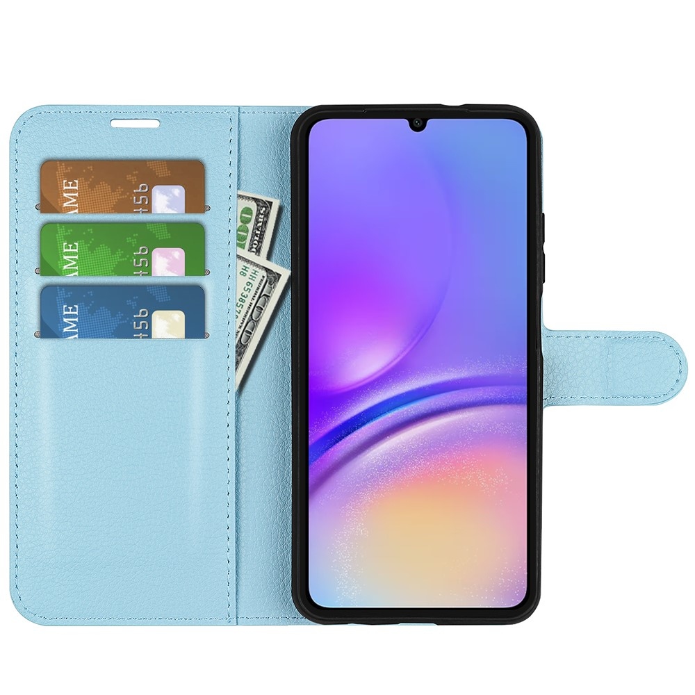 Litchi könyv tok Samsung Galaxy A06 4G - kék