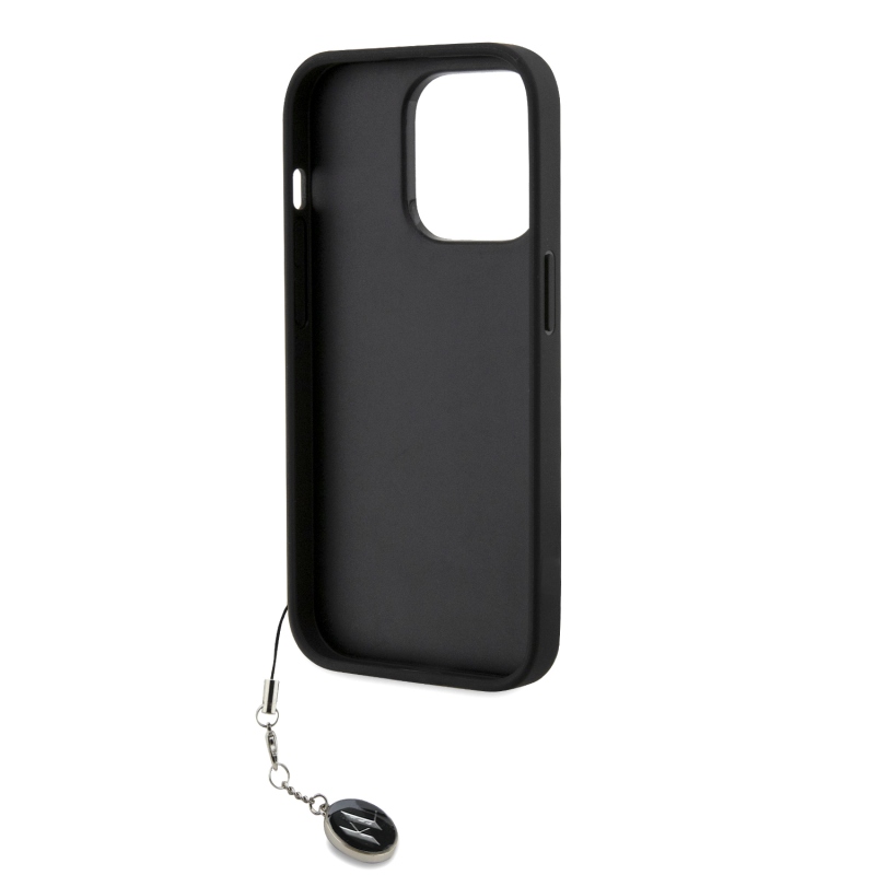 Karl Lagerfeld PU Saffiano strasszos varázslatos hátsó borító iPhone 14 Pro Fekete