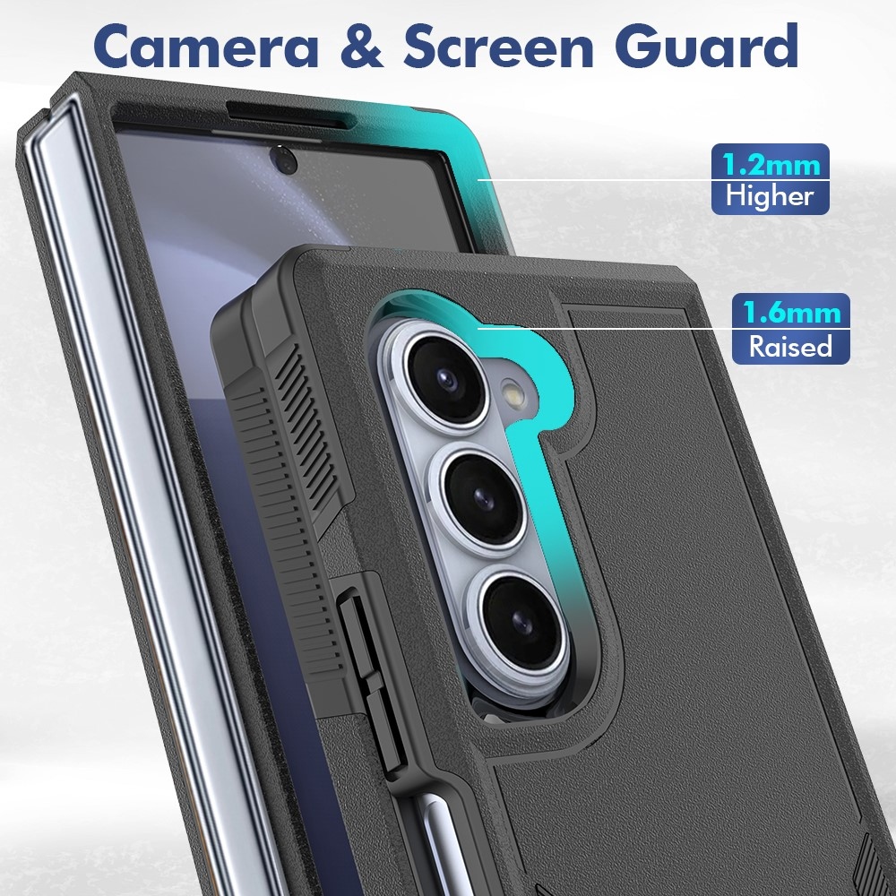 Műanyag tok Samsung Galaxy Z Fold6 5G tokhoz - fekete