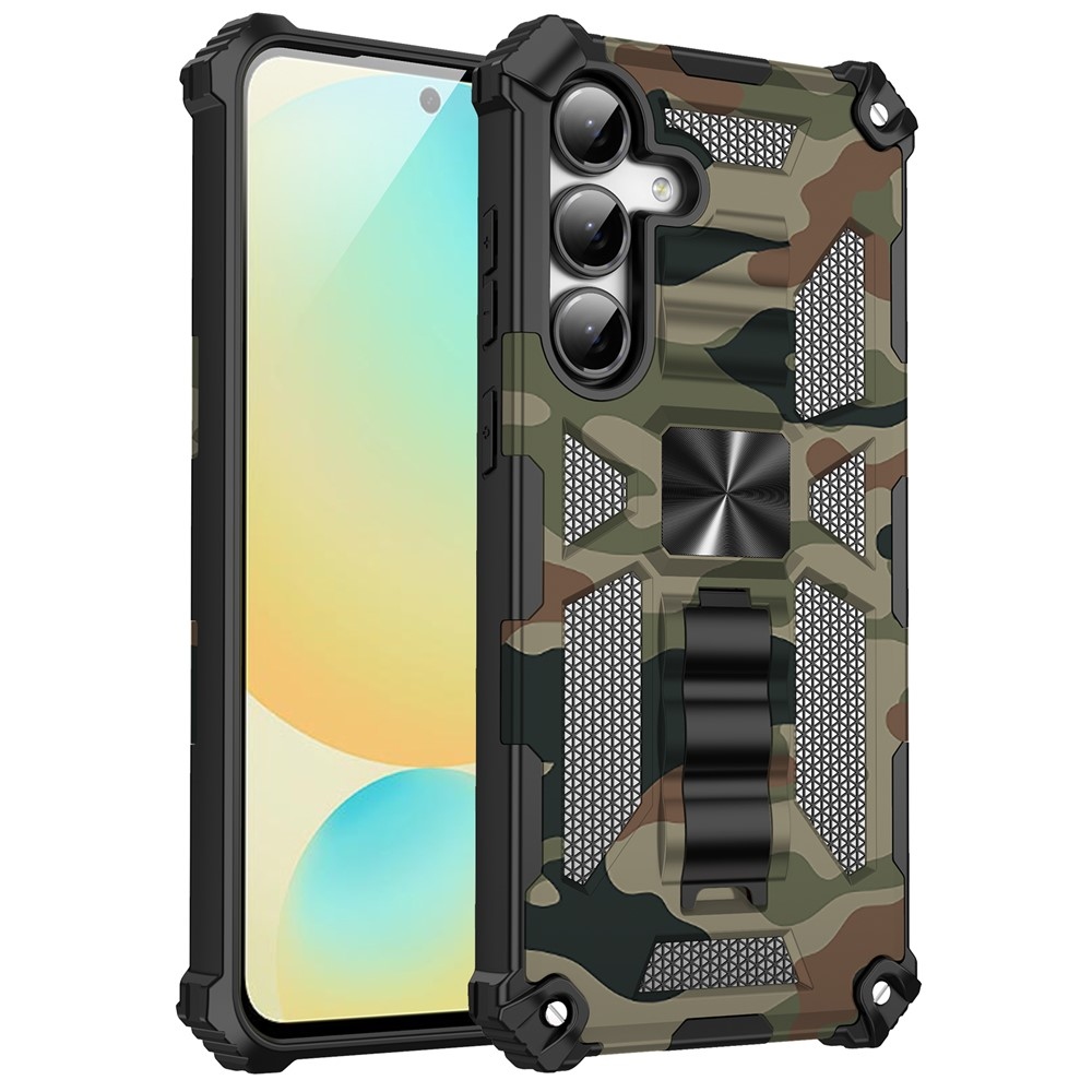 Camouflage tartós borító Samsung Galaxy A17 5G/A26 5G - sötétzöld