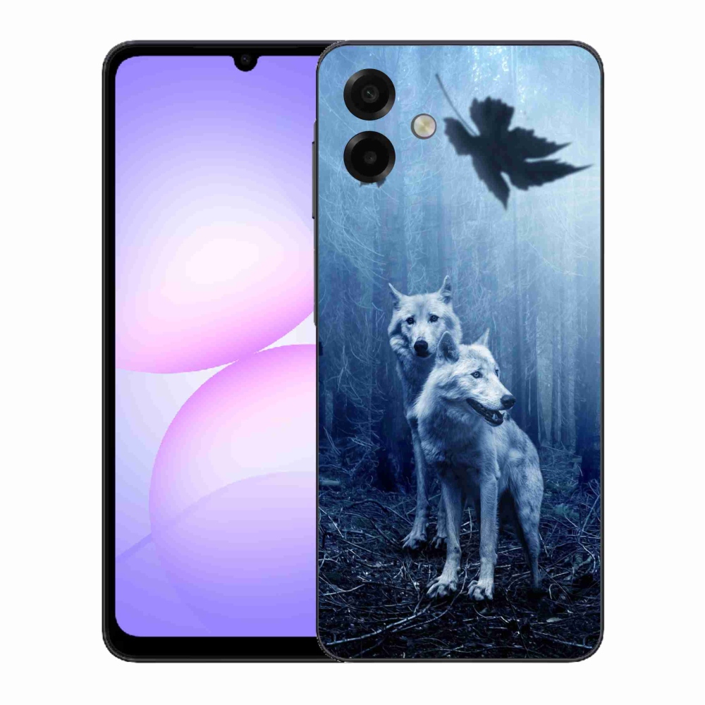 Zselés borítás mmCase Samsung Galaxy A07 4G - farkasok az erdőben
