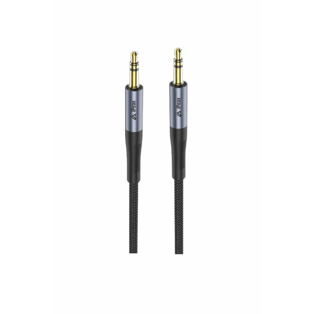 iPEAX adapter 3,5 mm-es jack / 3,5 mm-es jack 1,5 m - fekete