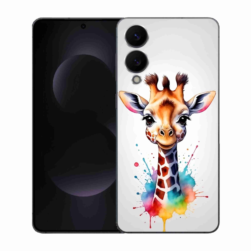 Zselés borítás mmCase Samsung Galaxy S25 Edge készülékhez - zsiráf 1