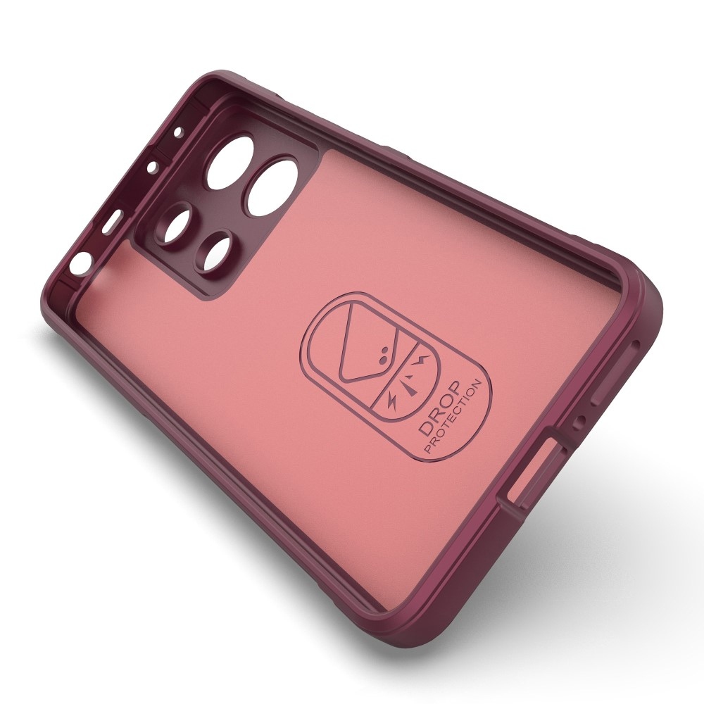 Rugg tartós zselés tok Xiaomi Redmi Note 13-hoz - bordó színű