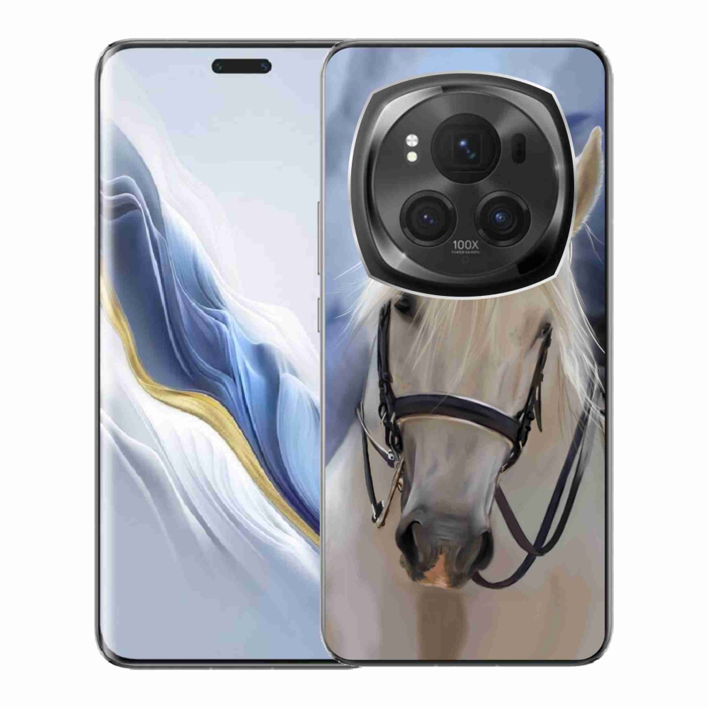 Zselés borítás mmCase a Honor Magic 6 Pro 5G készülékhez - fehér ló