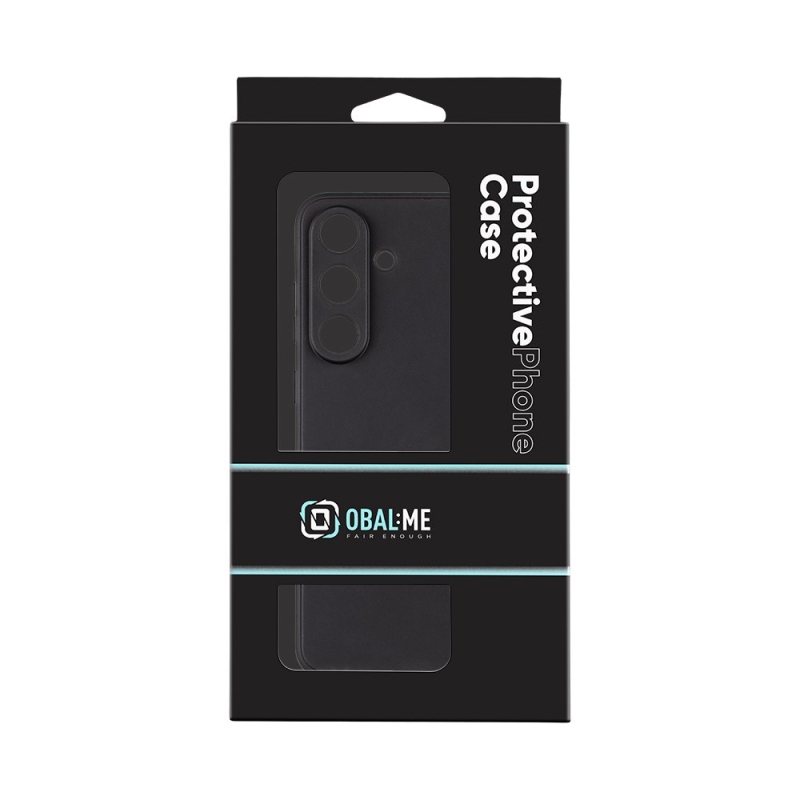 COVER:ME matt TPU borító Samsung Galaxy S25 FE fekete színűhöz