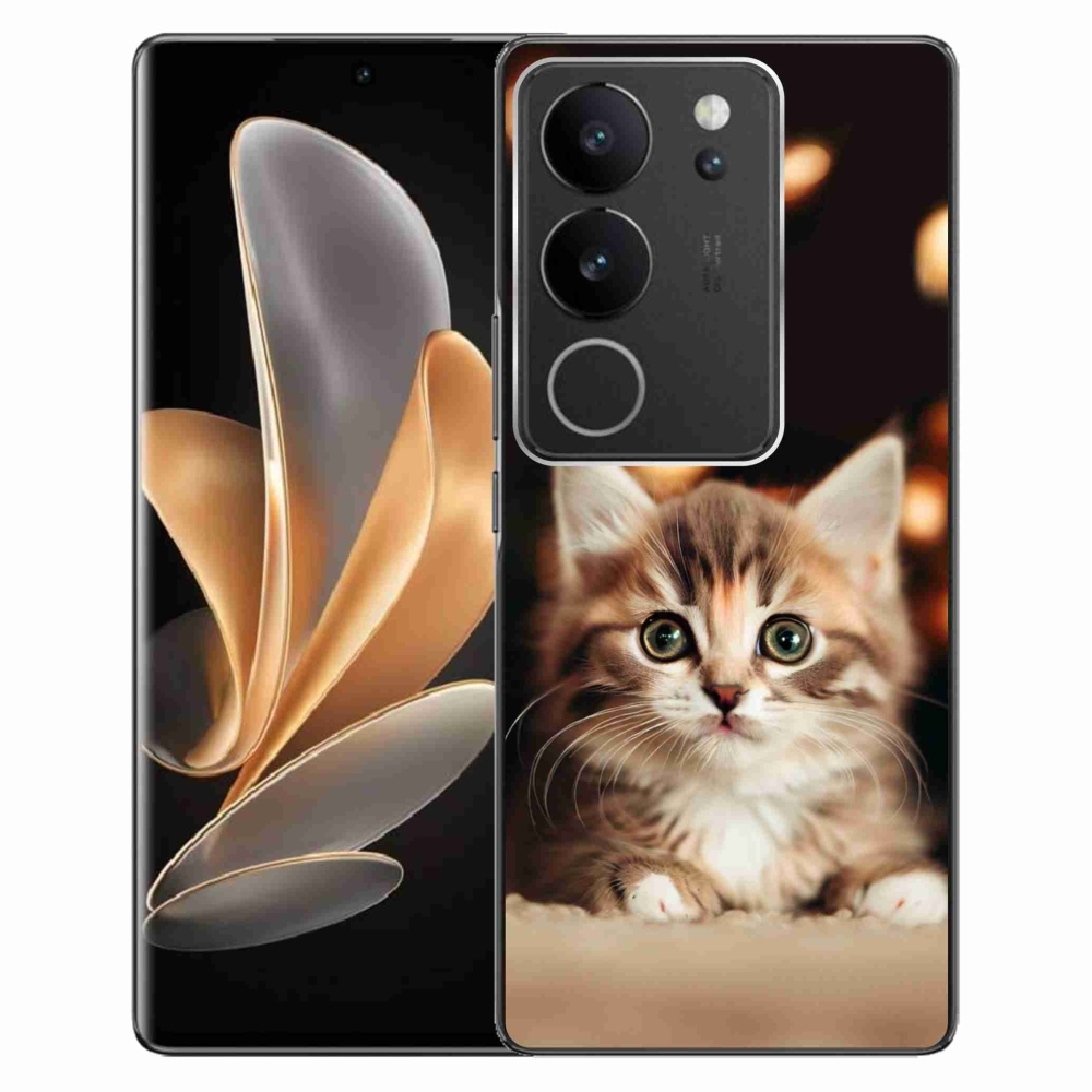 Gélburkolat mmCase a Vivo V29 5G-hez - aranyos cica 2