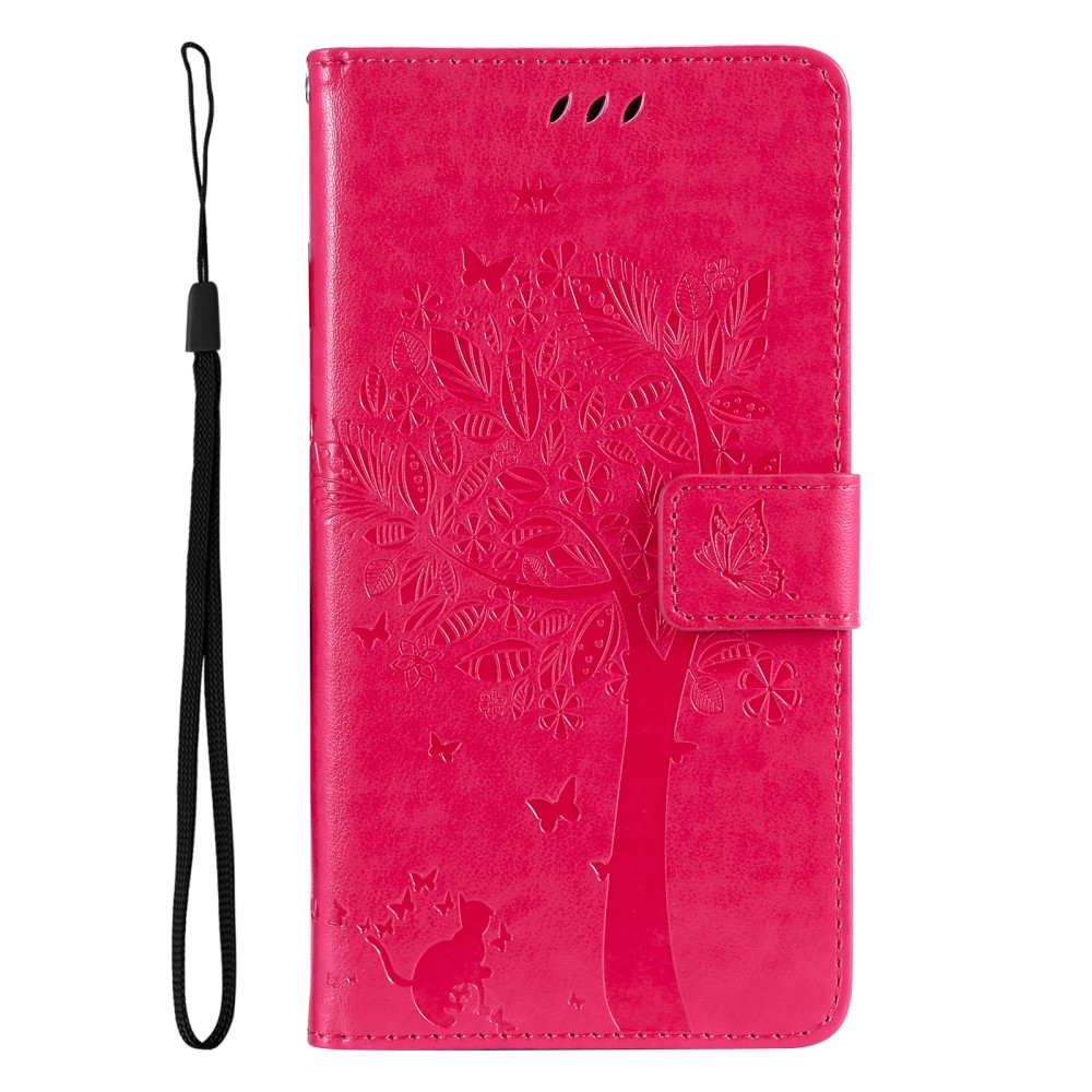 Fák könyv tok Xiaomi Redmi Note 13-hoz - rózsaszínű