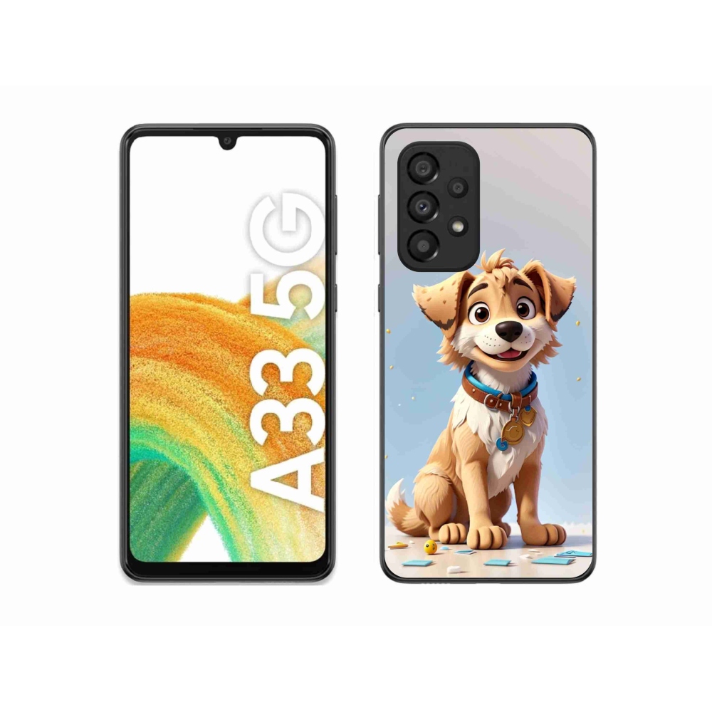 Zselés borítás mmCase Samsung Galaxy A33 5G - rajzfilm kiskutya számára