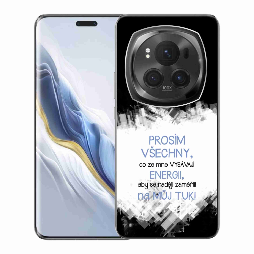 Gél borító mmCase a Honor Magic 6 Pro 5G készülékhez - vicces szöveg 1 kék