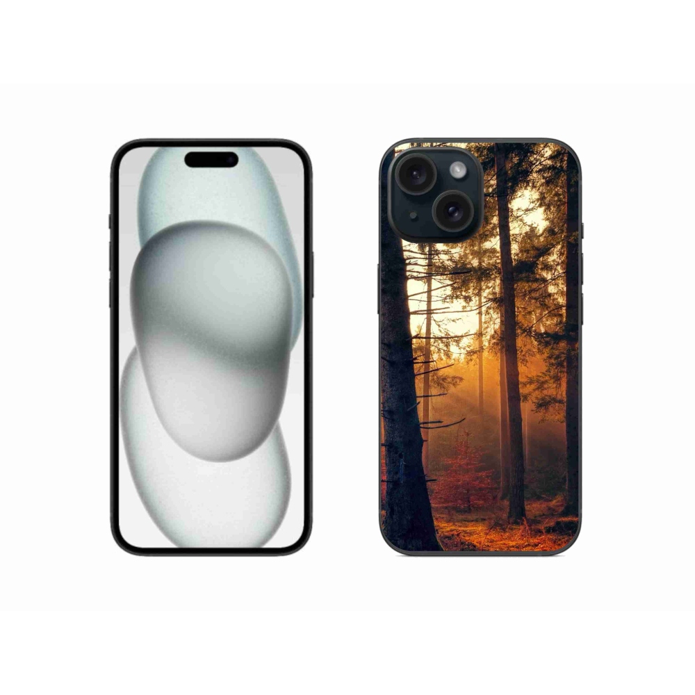 Gél tok mmCase iPhone 15 készülékhez - erdő