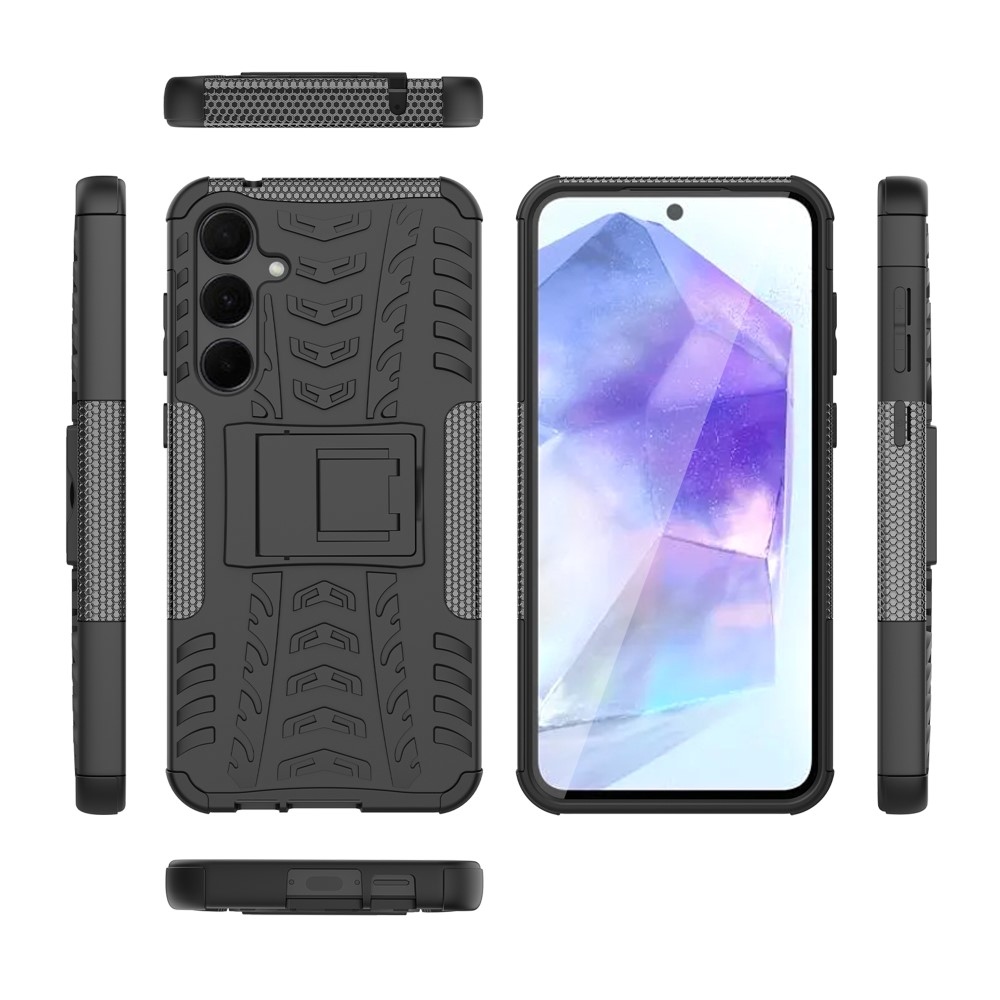 Rúgásálló borítás Samsung Galaxy A55 5G készülékhez - fekete