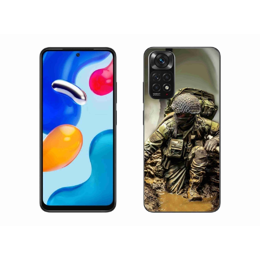 Gél borítás mmCase a Xiaomi Redmi Note 11 4G - katonás