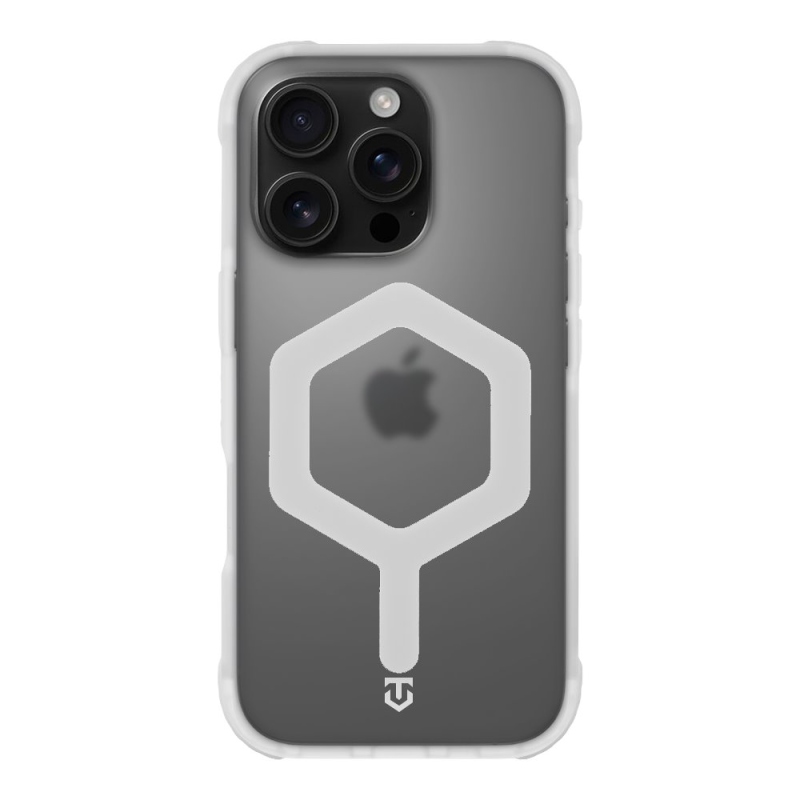 Tactical MagForce hatszögletű borító Apple iPhone 16 Pro T-fehérhez