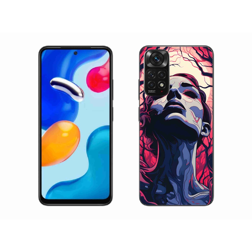 Gél borítás mmCase a Xiaomi Redmi Note 11S 4G-hez - absztrakt arc