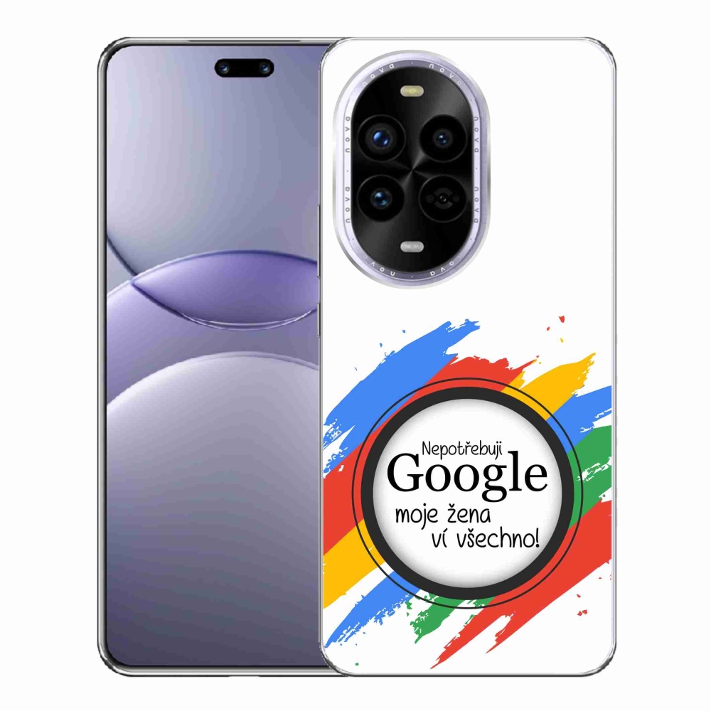 Gél borító mmCase a Huawei Nova 13 Pro 5G-n - a nő tudja, hogy minden fehér háttérrel rendelkezik