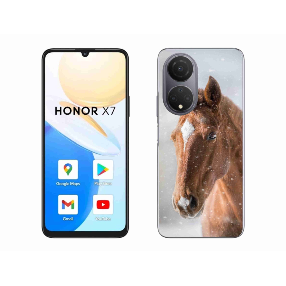 Zselés borítás mmCase a Honor X7-hez - barna ló 2