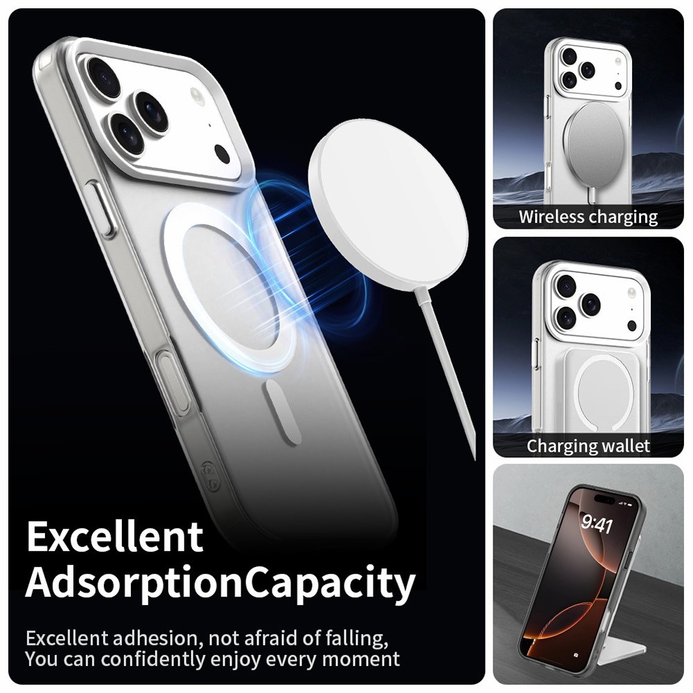 Candy zselés tok MagSafe-val iPhone 17 Pro Max készülékhez - fehér
