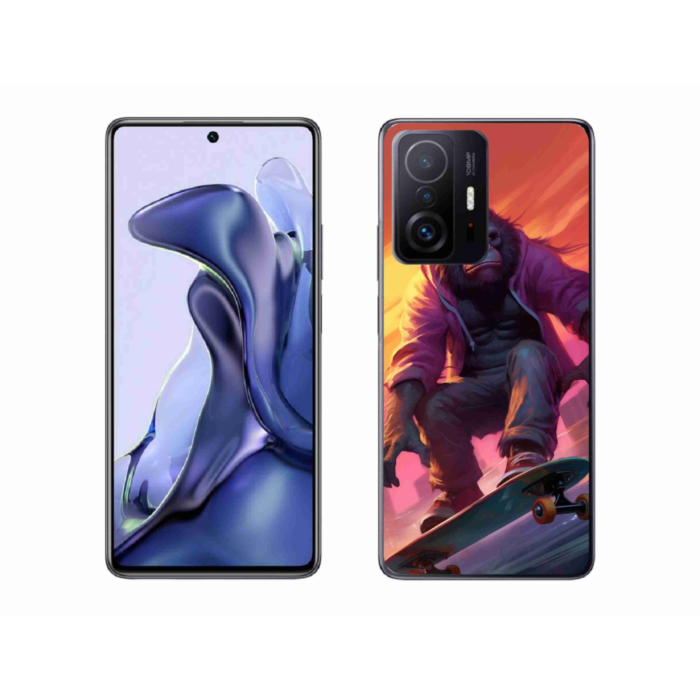 Gél borítás mmCase a Xiaomi 11T-hez - gorilla a gördeszkán