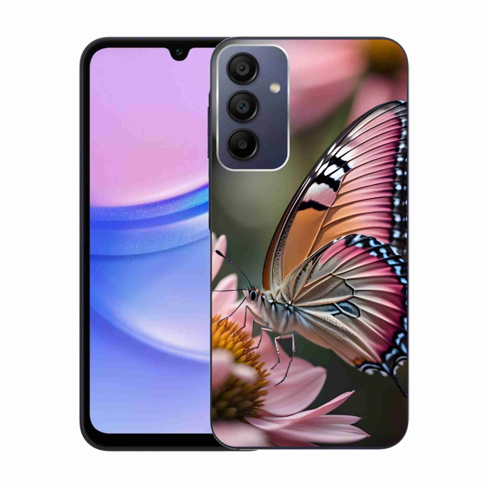 Zselés borítás mmCase Samsung Galaxy A15 4G/5G - színes pillangó