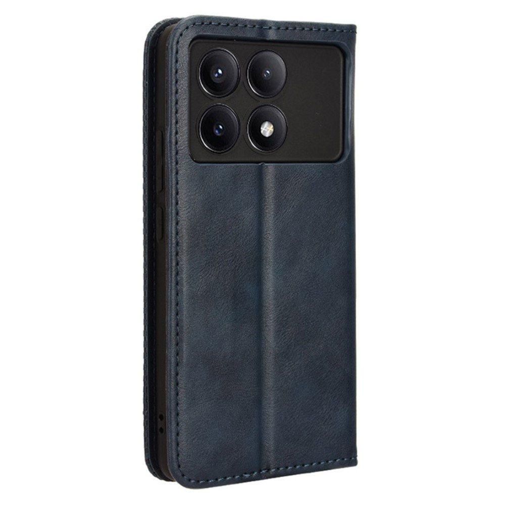 Vintage könyv tok a Xiaomi Poco X6 Pro 5G-hez - sötétkék