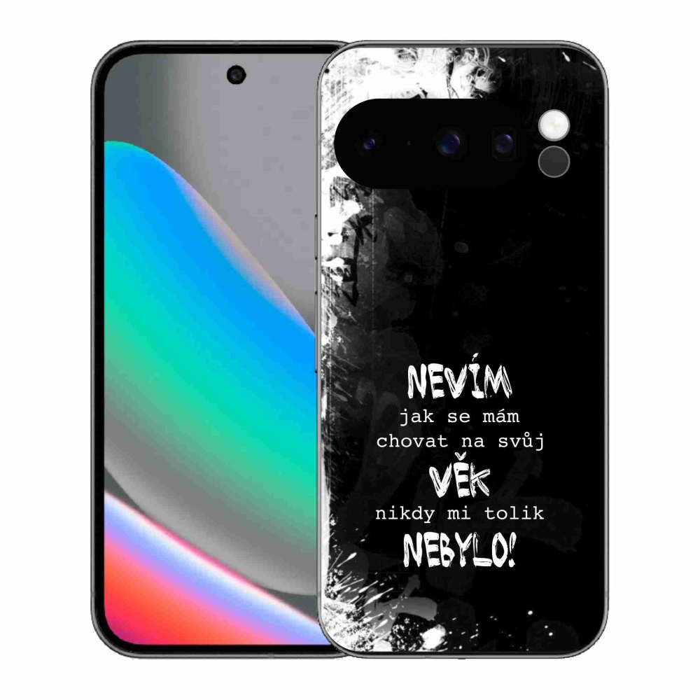 Gél borítás mmCase a Google Pixel 10 Pro számára - vicces szöveg 15 fehér háttér