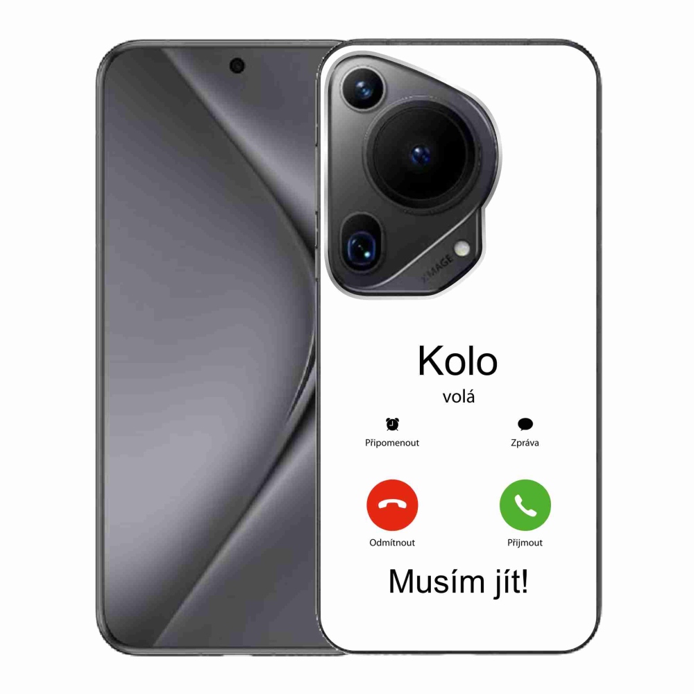 Gél borító mmCase a Huawei Pura 70 Ultra - kerek hívások fehér háttérrel