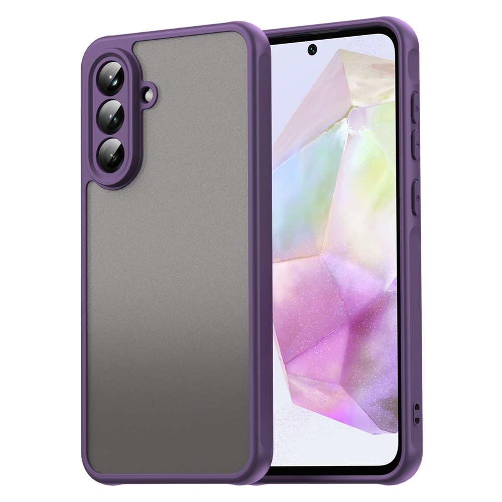 Zselés tok kemény hátlappal Samsung Galaxy A56 5G - lila
