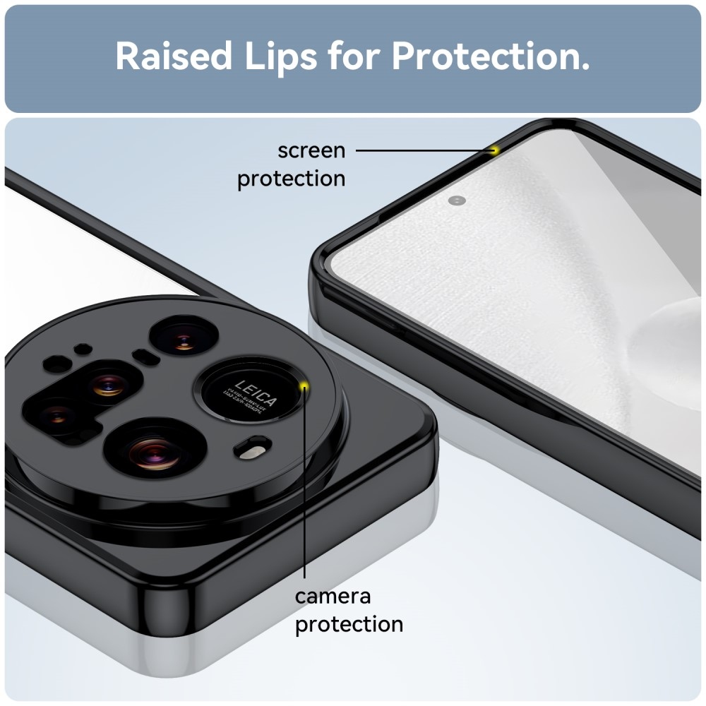 Gél tok fix hátlappal Xiaomi 15 Ultra - fekete