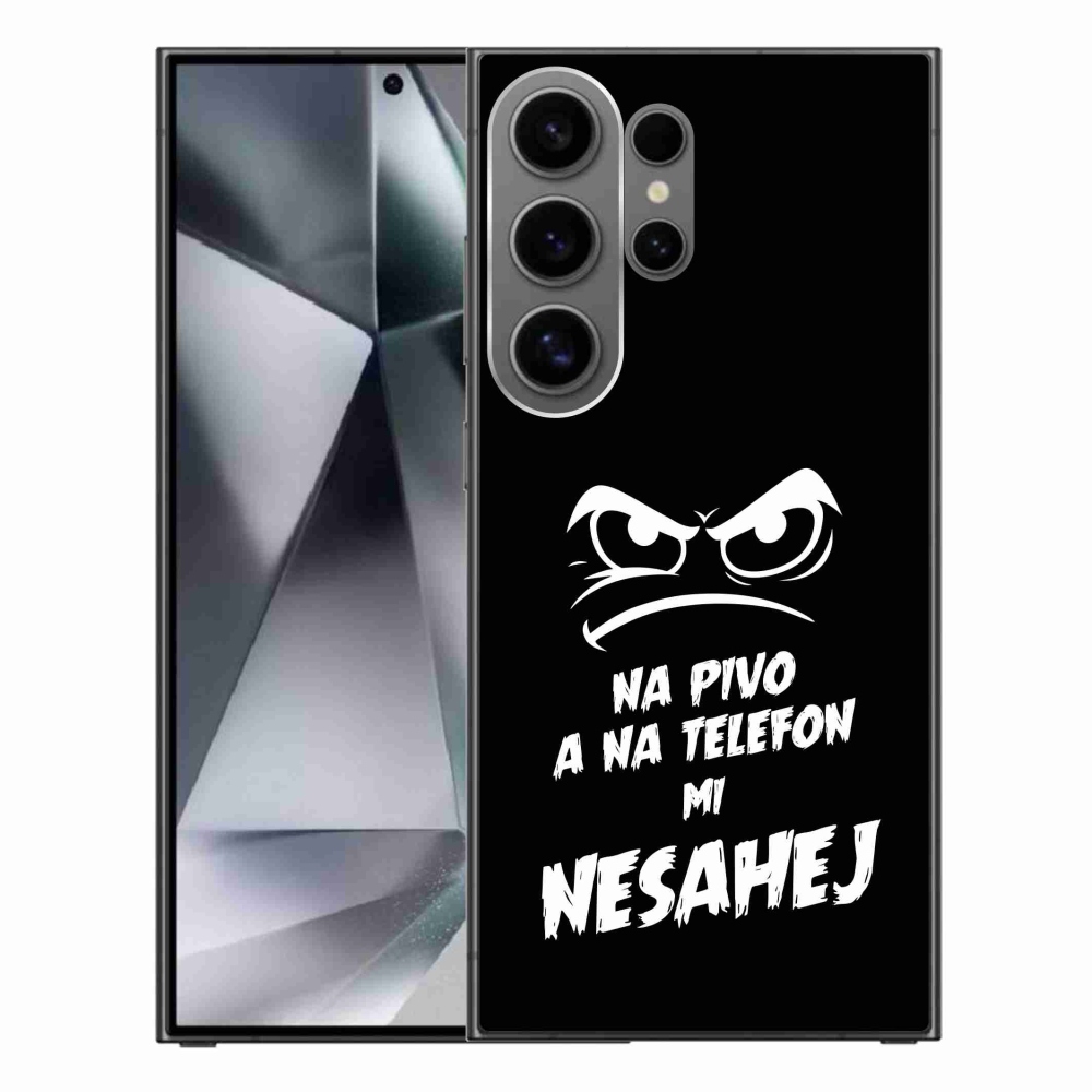 Gél borítás mmCase Samsung Galaxy S24 Ultra - sör motívum 2 fekete háttérrel