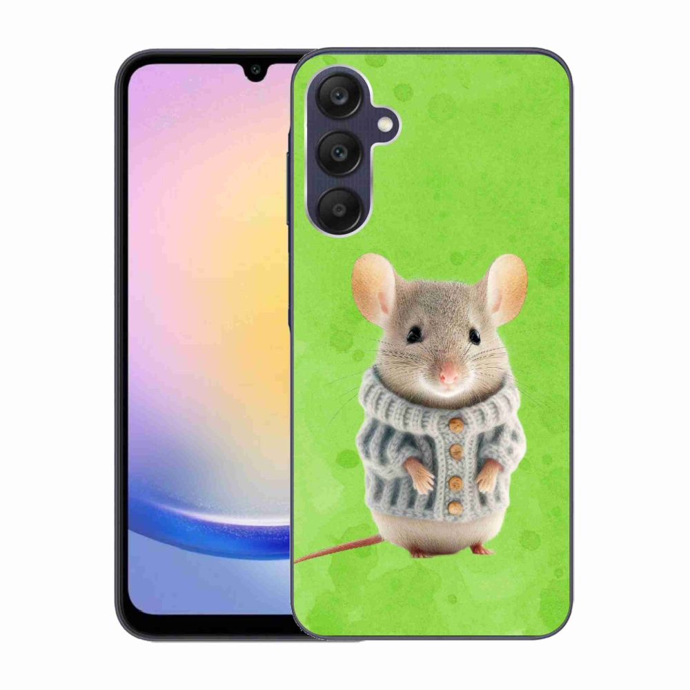 Zselés borítás mmCase Samsung Galaxy A25 5G - egér pulóverben