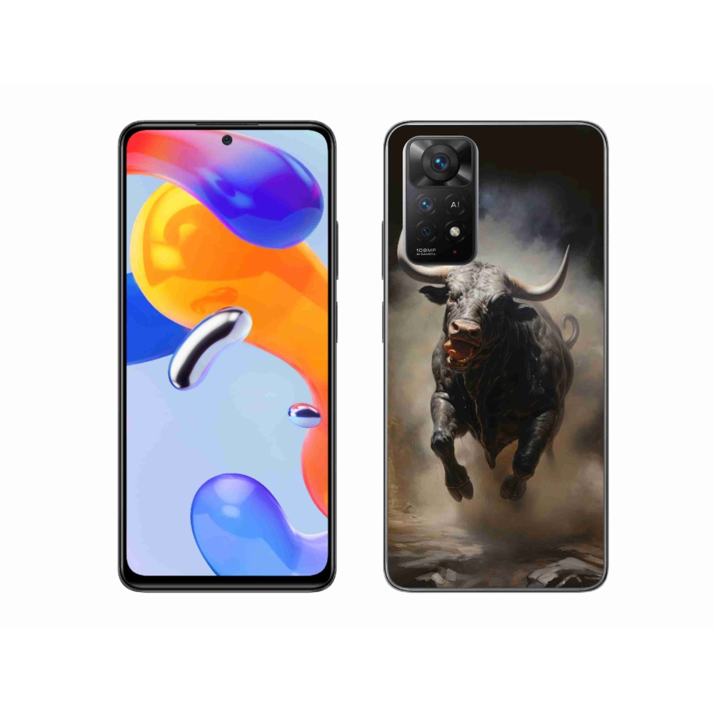 Gél borítás mmCase a Xiaomi Redmi Note 11 Pro 4G/5G számára - dühös bika