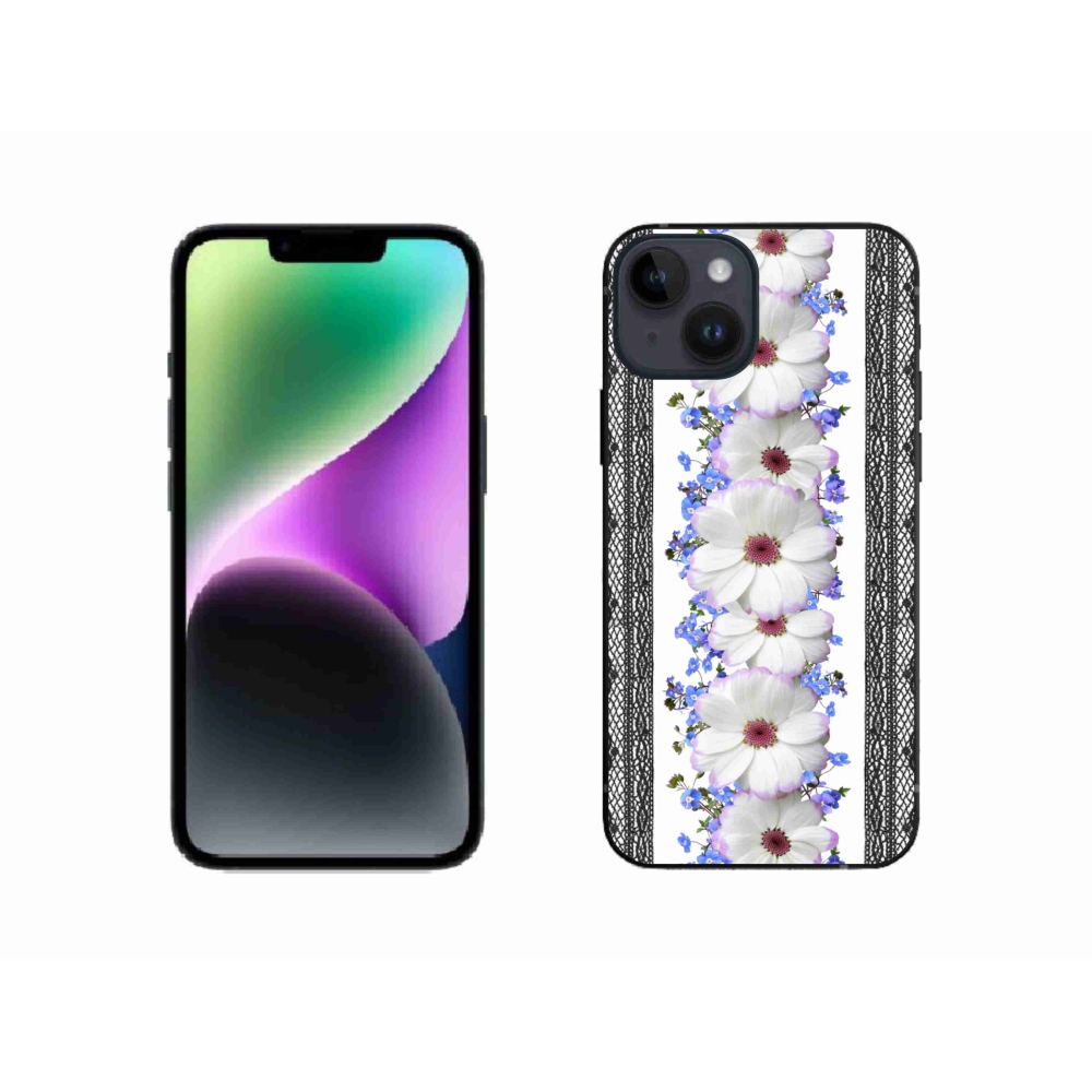 Gél borítás mmCase iPhone 14 - virágok 8