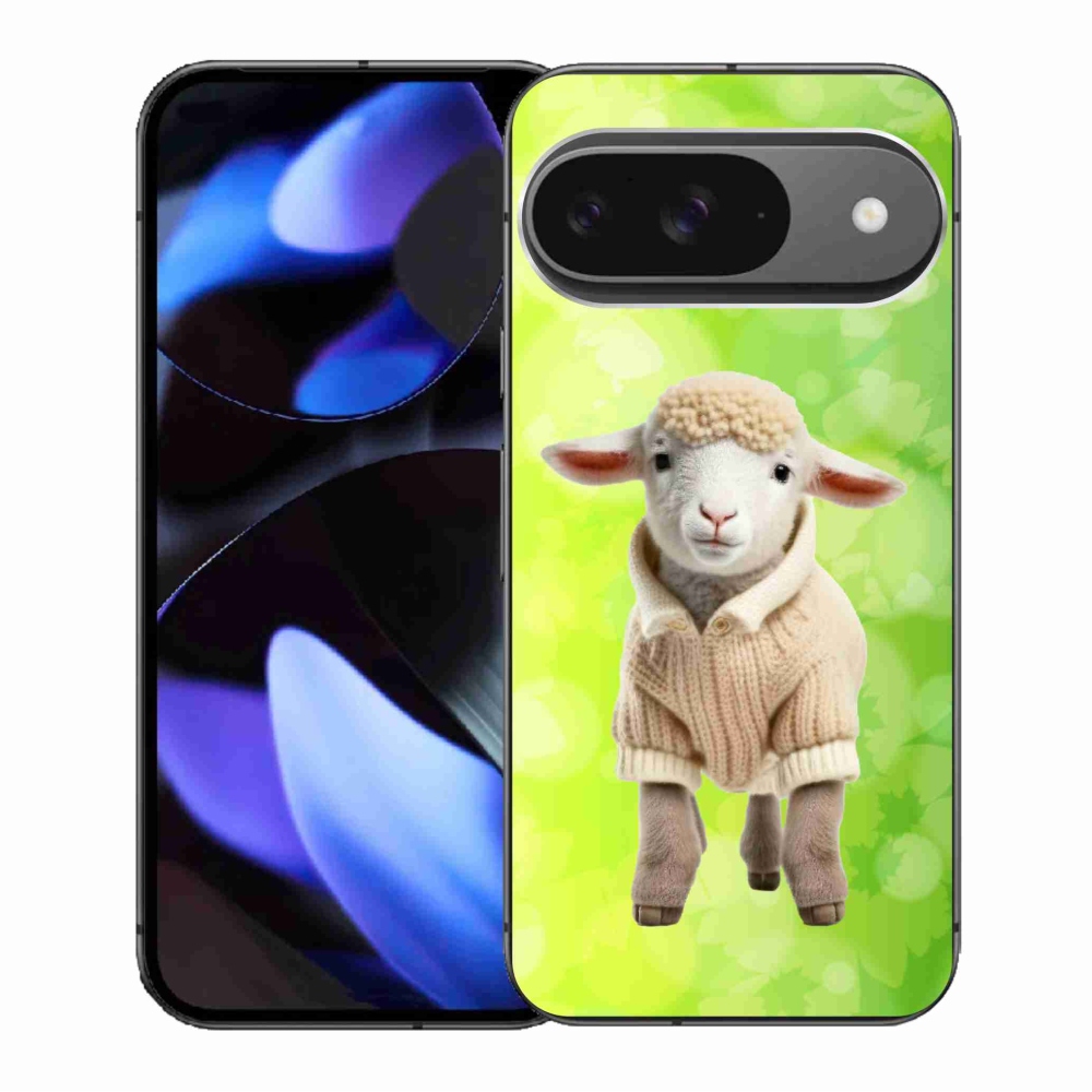 Gél borítás mmCase a Google Pixel 9/9 Pro számára - bárány pulóverben
