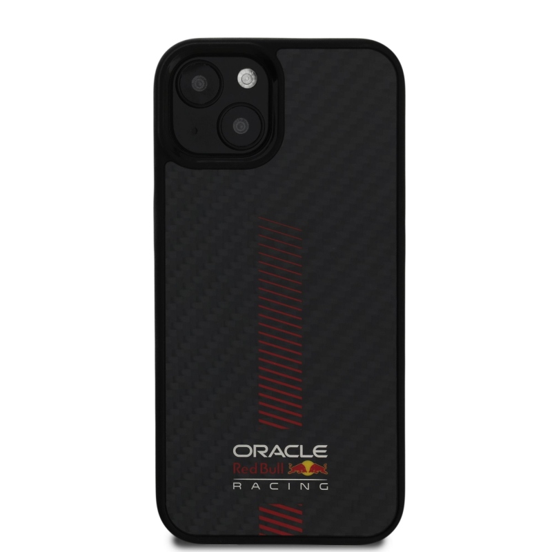Red Bull Carbon Powerbar MagSafe MagSafe hátlap iPhone 13-hoz Fekete