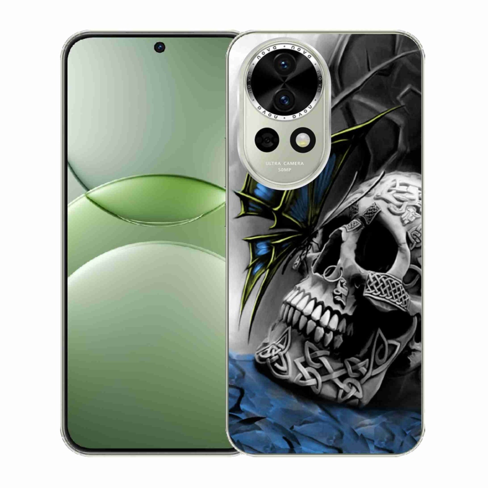 Gél borító mmCase a Huawei Nova 13 5G-n - pillangó és koponya