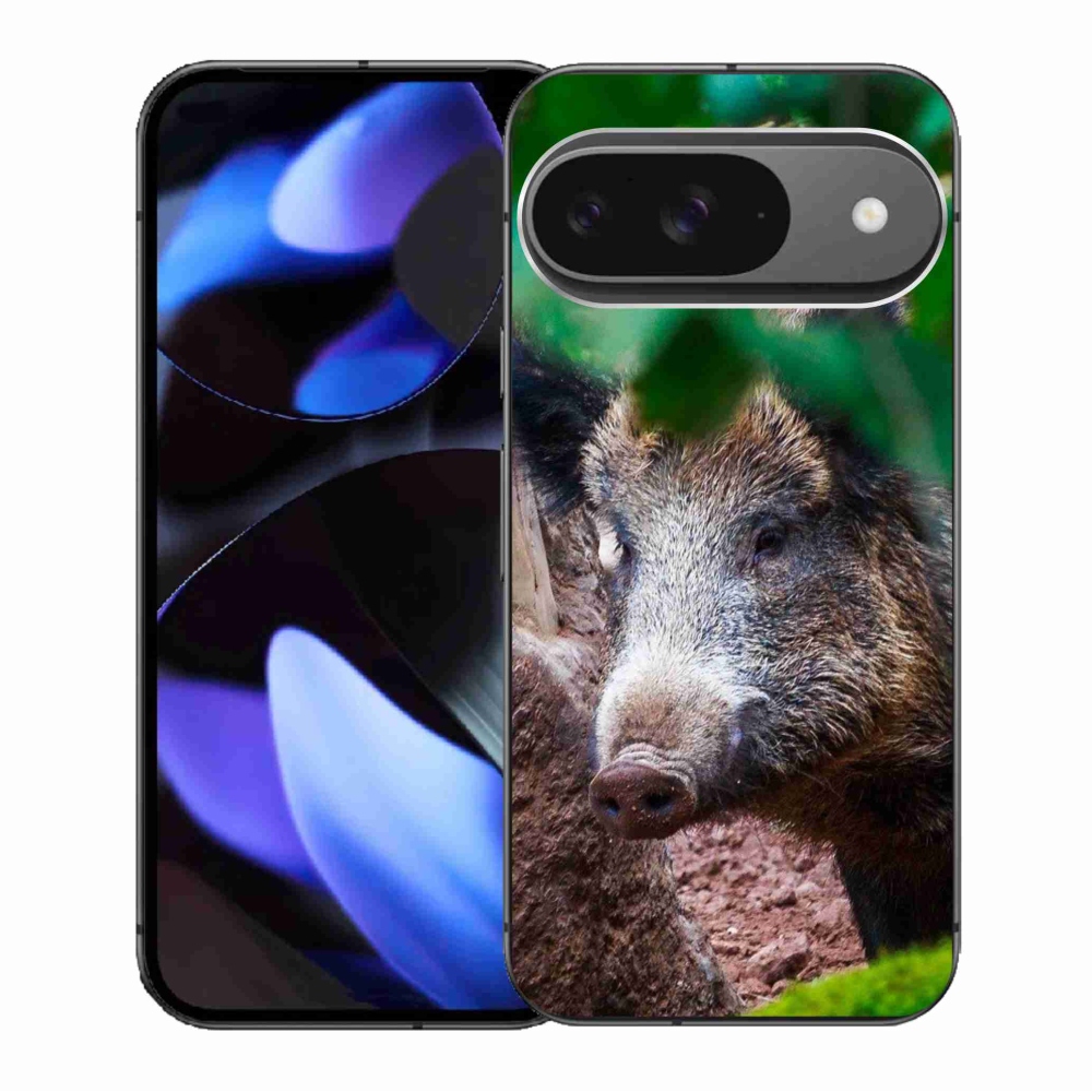 Zselés borítás mmCase a Google Pixel 9/9 Pro készülékhez - vaddisznó