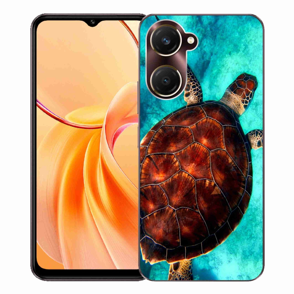 Gél borítás mmCase a Vivo Y28s 5G-hez - teknősbéka