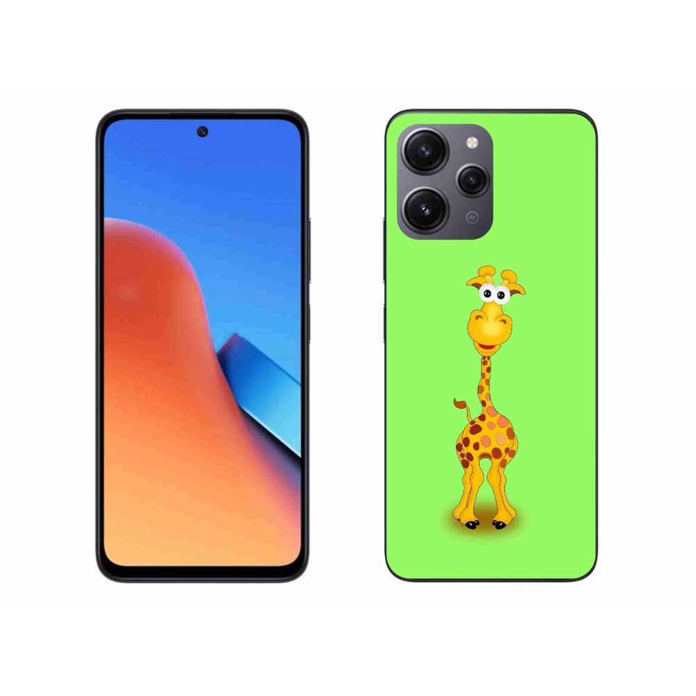 Gél borító mmCase a Xiaomi Redmi 12-hez - rajzfilm zsiráf