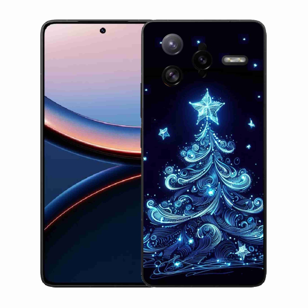 Gél borítás mmCase a Xiaomi Poco F7 Ultra számára - neon karácsonyfa 4