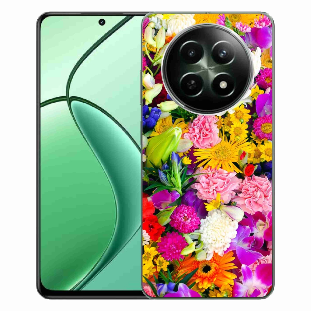 Zselés borítás mmCase a Realme 12 5G/12x 5G készülékhez - virágok 12