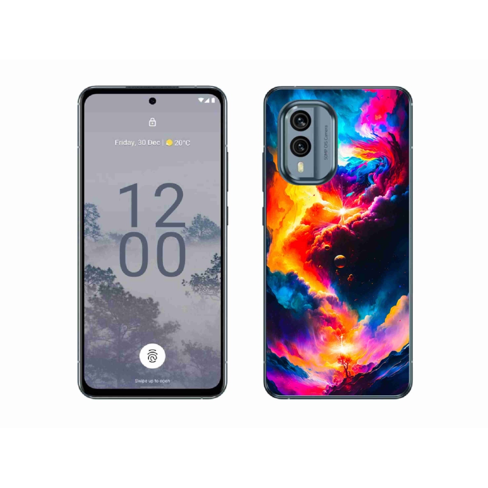 Zselés borítás mmCase a Nokia X30 5G készülékhez - absztrakt motívum