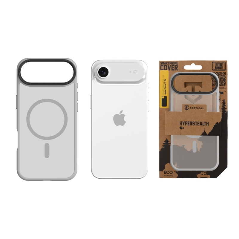 Taktikai MagForce Hyperstealth védőburkolat iPhone 17 Air világosszürke készülékhez
