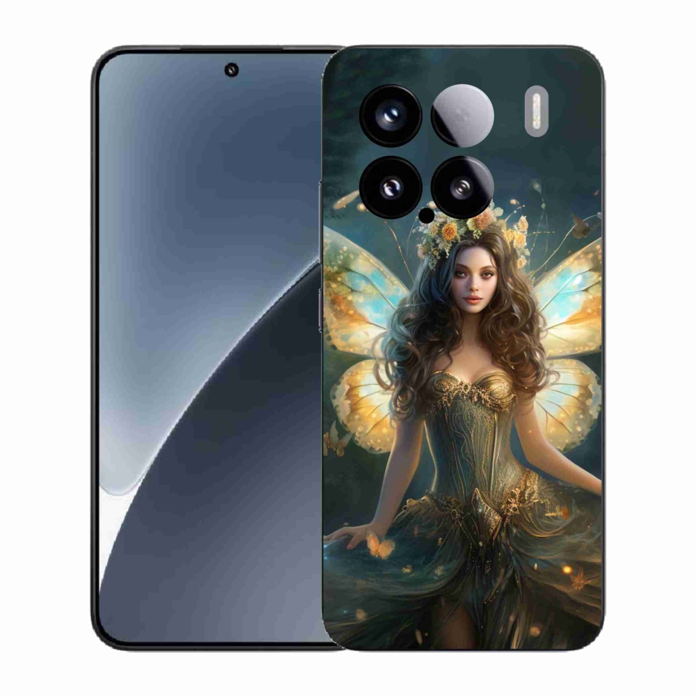 Gél borító mmCase a Xiaomi 15 - pillangó nő számára
