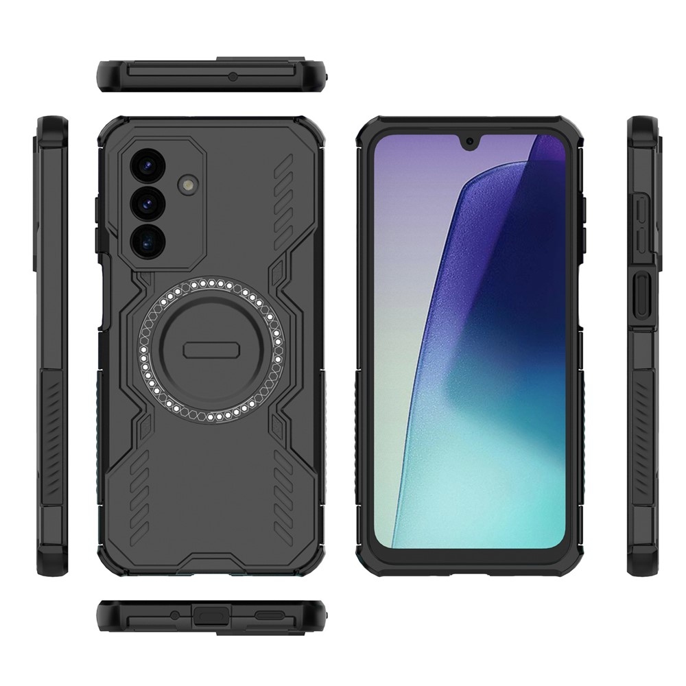Üreges, tartós védőburkolat MagSafe-val a Samsung Galaxy A17 5G készülékre - fekete