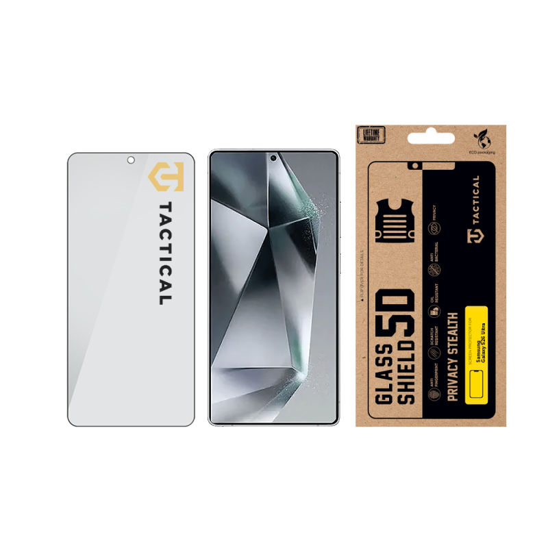 Taktikai üvegpajzs Privacy Stealth 5D üveg a Samsung Galaxy S26 Ultra Black számára
